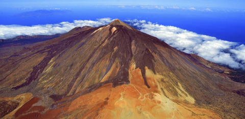 Montaña Blanca y el Teide