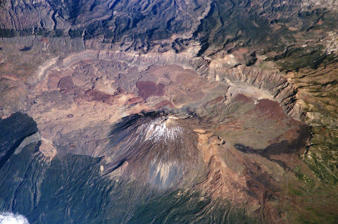 Las Cañadas Caldera from the ISS