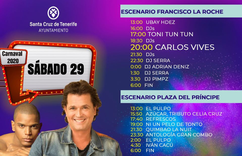 Carlos Vives y Tonny Tun Tun hoy en el Carnaval de Día