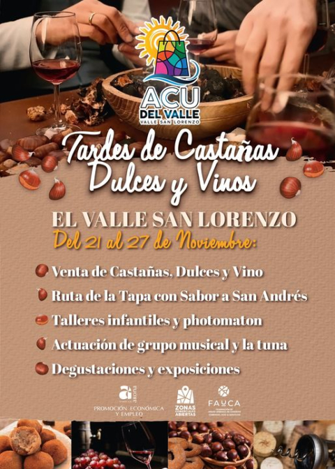 Tardes de castañas, dulces y vino